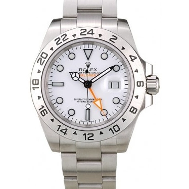 Aaa replica Dial Watch Steel Explorer Rolex Stainless White Bezel 0727